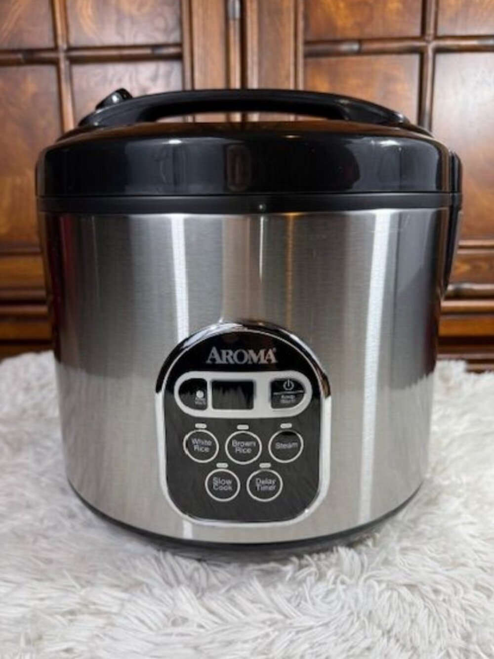 Aroma 20-Cup Cooked Digital Rice Cooker Slow Cooker Food Steamer ARC-150SB - Picture 2 of 11